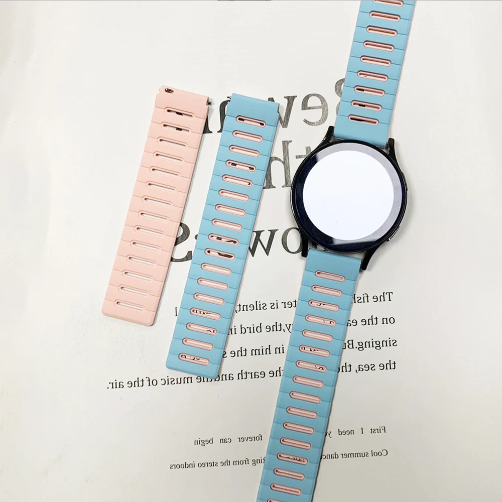 Premium 22mm Silicone Magnetic Replacement Strap - Stylish Bracelet