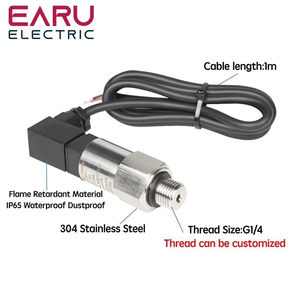4-20mA 0-5V 0-10V Output -1-0bar 0-1bar G1/4 Vacuum Pressure Transmitter Transdu