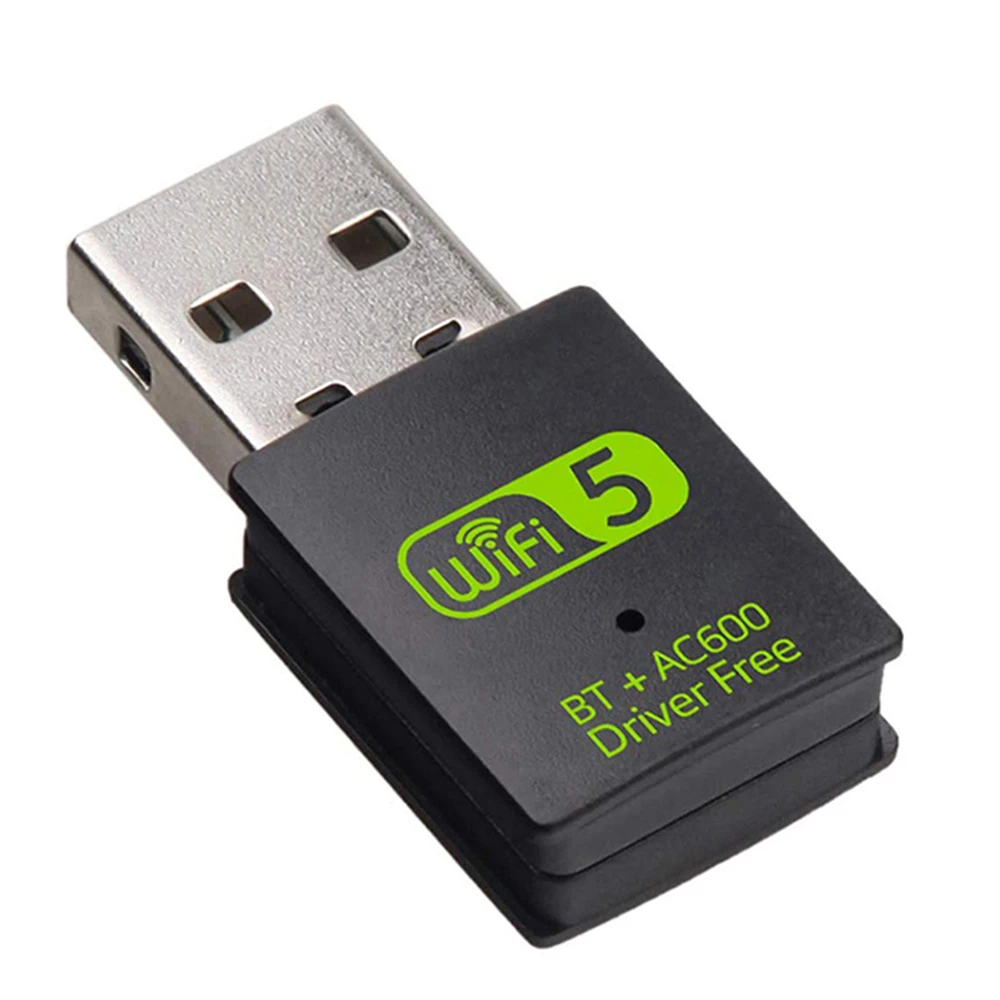 Bluetooth USB WiFi адаптер двухдиапазонный 2,4 ГГц 5 ГГц USB беспроводной ключ мини внешний приемник для ПК/настольного компьютера/компьютера wifi usb адаптер для компьютера 5 ггц 600m беспроводной сетевой адаптер wifi для пк