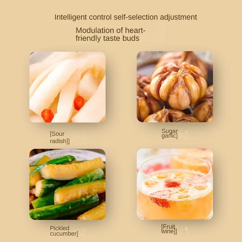 6L Yogurt Machine Rice Wine Natto Touch Screen 4 Menus Time and Temperature Control Multi-functional Fermenter for Home Use 4