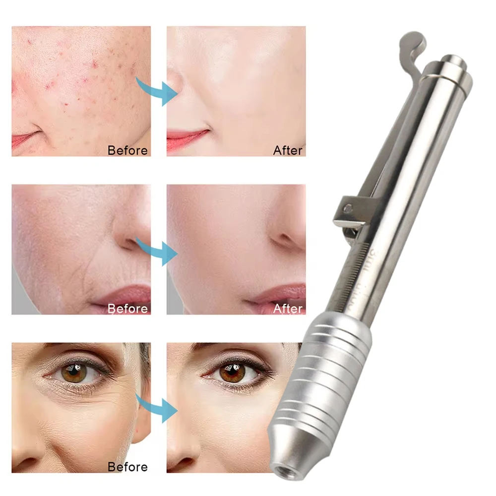 0.3ml Hyaluronic Acid Pen Reduce Blemishes Wrinkles Thickening Lips Hyaluronic Acid Syringe Atomizer Adjustable Pressure Pen