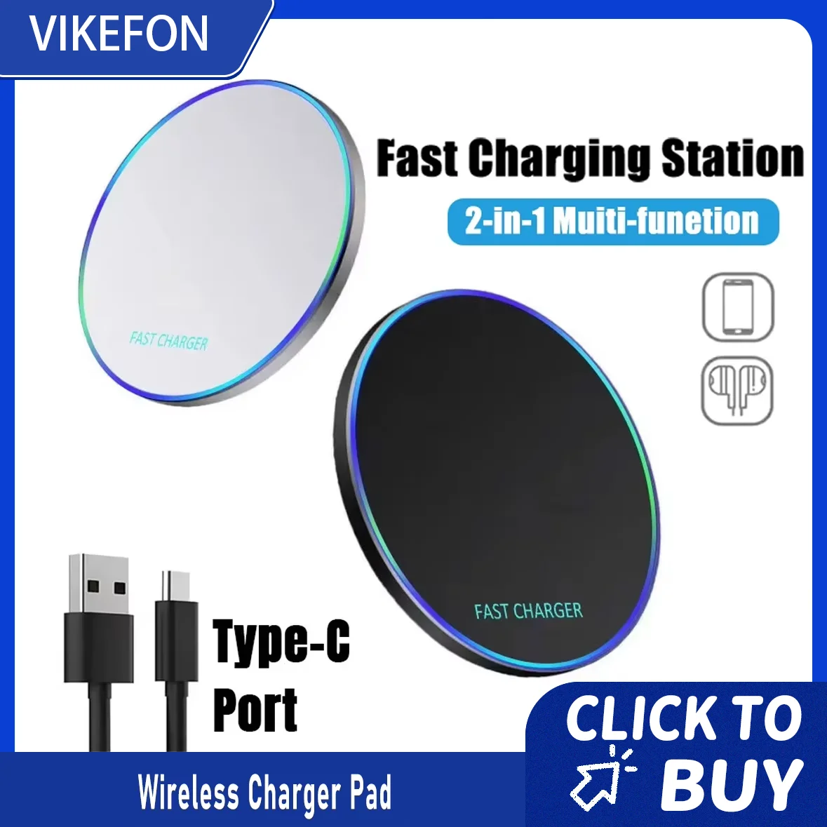 Wireless Induction Fast Charging Pad