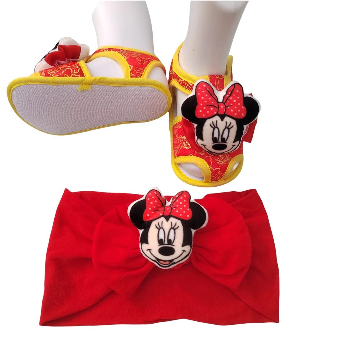 Baby Minnie Mouse Shoes Newborn Headband Baby 100% cotton warm household items Newly designed decorative items for children children items