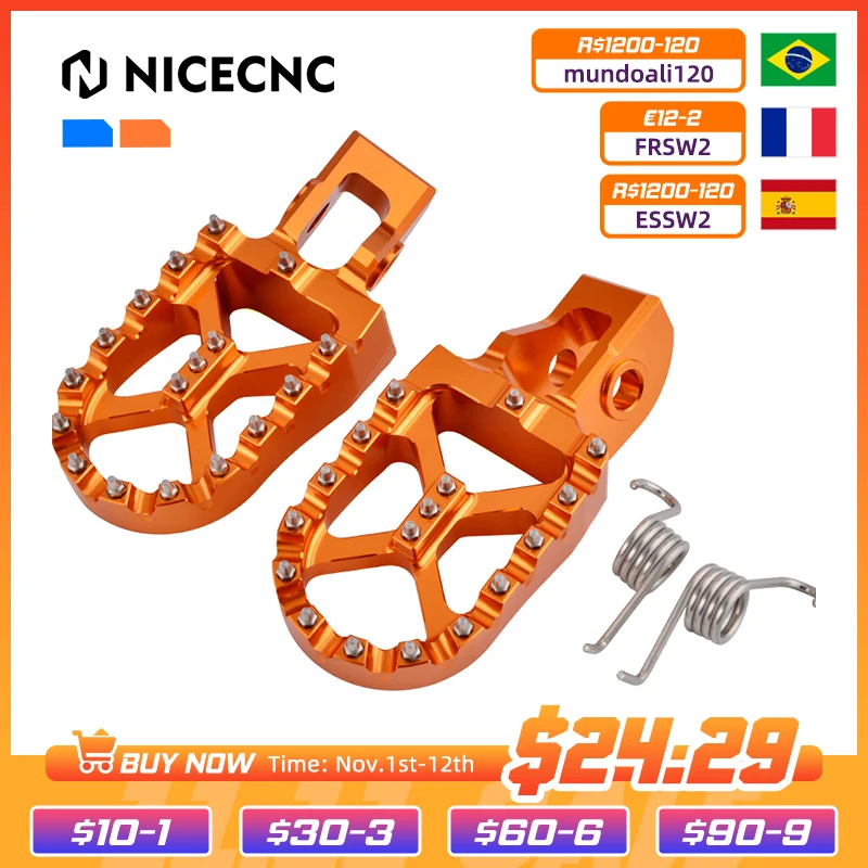 Motorcycle Footrests 57mm for KTM