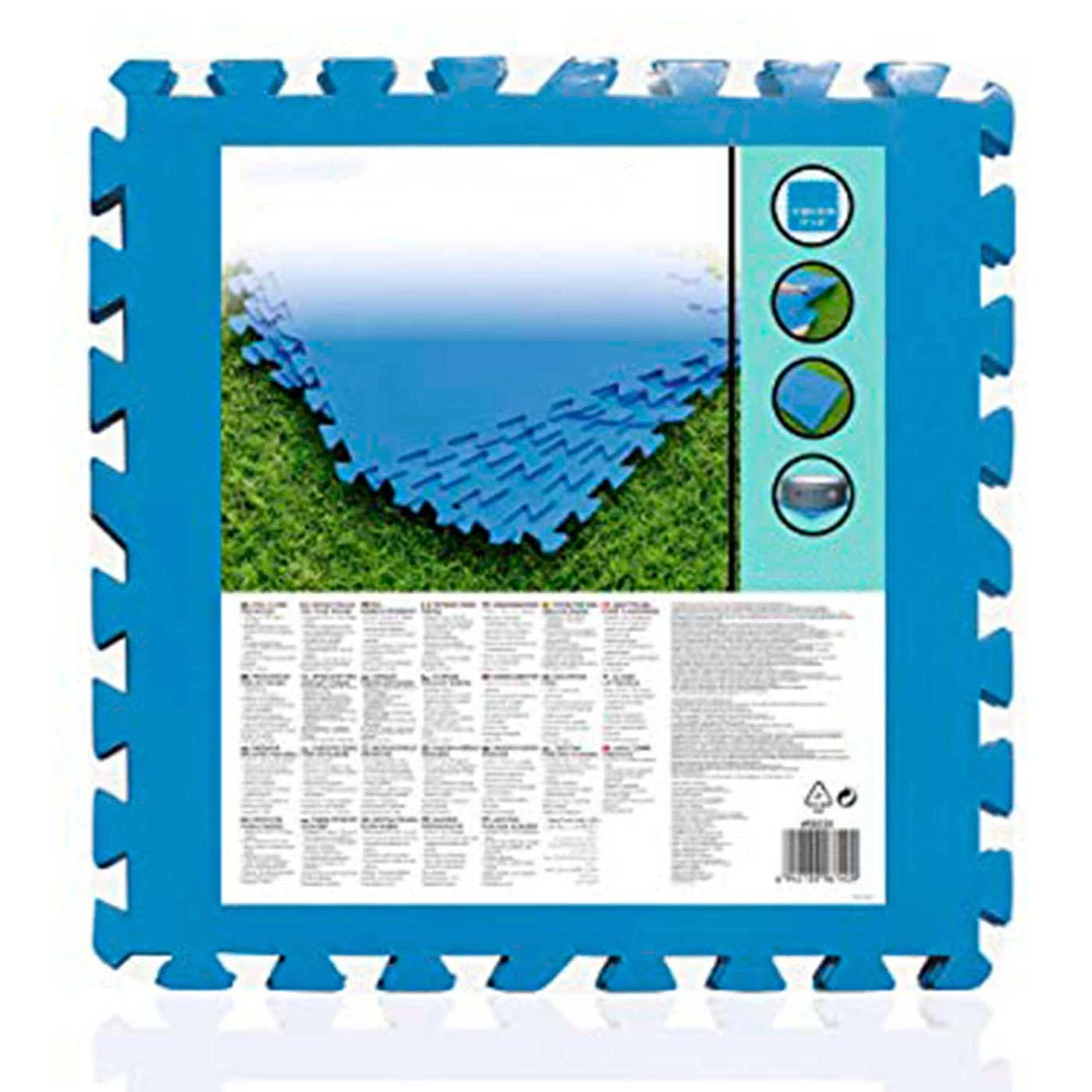 Floor Protector Voor Zwembad, Set 9 Stuks, 50X50 Cm, Blauwe Kleur, 4 Mm Tapijt, Beschermende Puzzel Tapijt,|Boten en voor het - AliExpress