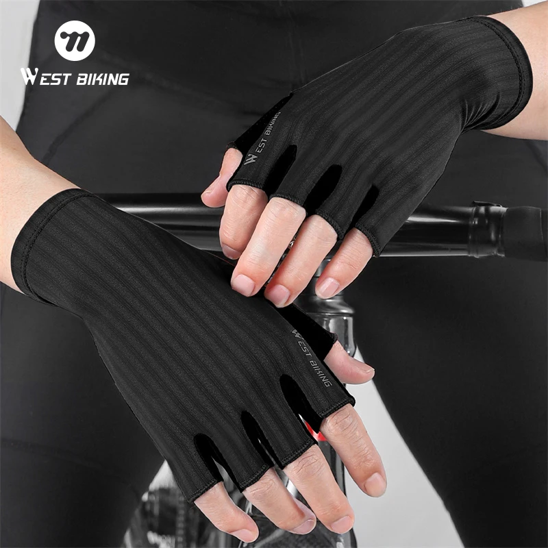 Nuovi guanti da ciclismo da uomo e da donna con mezze da Guanti da fness per bici sportivi traspiranti in silicone liquido ammortizzante  18