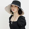 Cotton Double-sided Wear Fisherman's Hat Women's Summer Fashion Hundred Shading Cloth Hat Show Face Smaller  Sunburn Protection 1