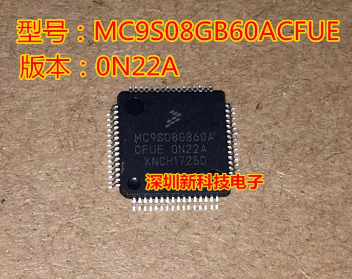 

Free shipping MC9S08GB60ACFUE 0N22A QFP64 5PCS Please leave a comment