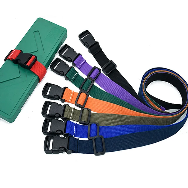 2 Lashing Straps Tie Down Ladder Secure Lock Buckle Travel Luggage