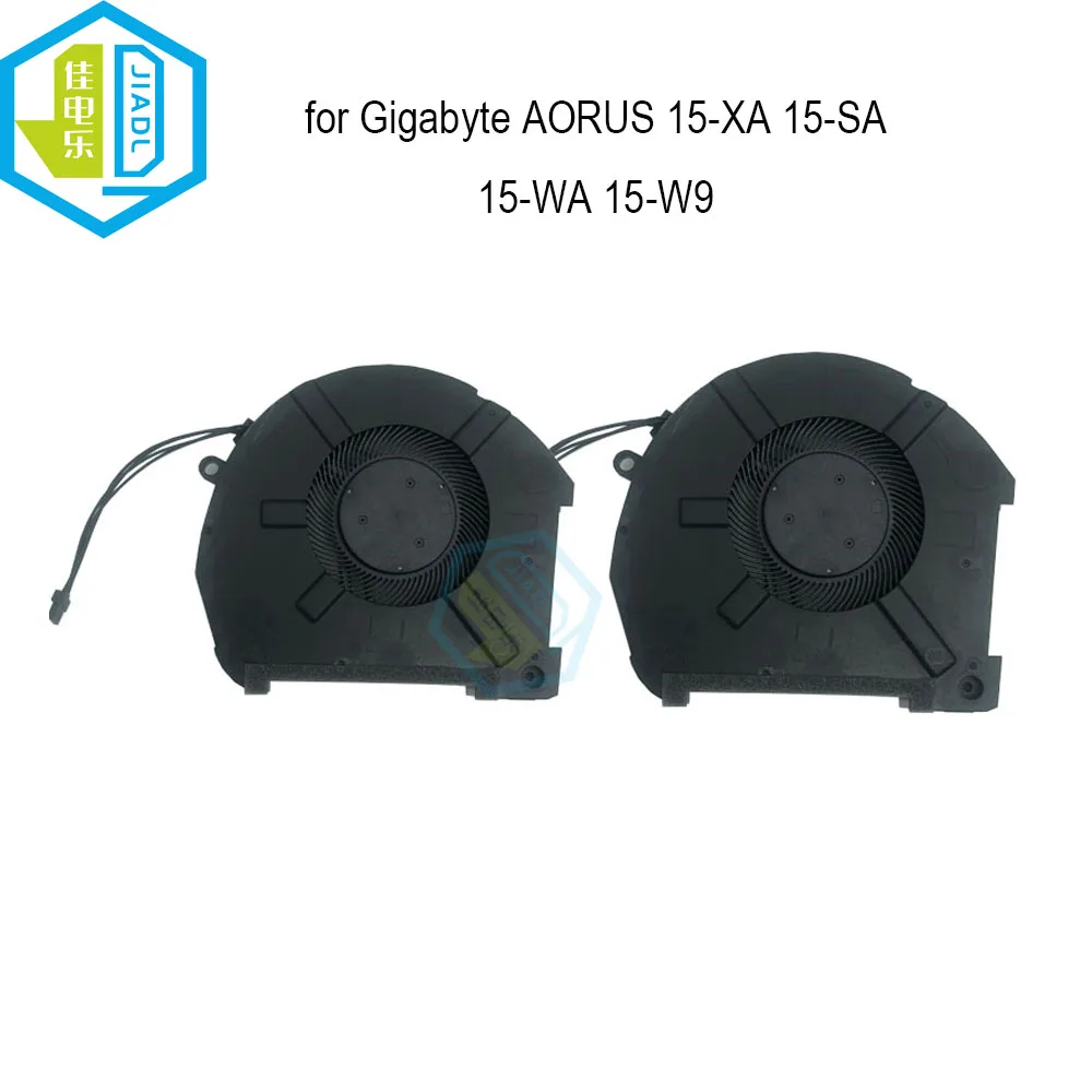 Computador Cpu Gpu Ventilador de Refrigeração para Gigabyte Aorus 15-xa 15-sa 15-wa 15-w9 0flfx0000h Flfx 0fldn0000h Fãs do Refrigerador do Caderno Fldn 12v