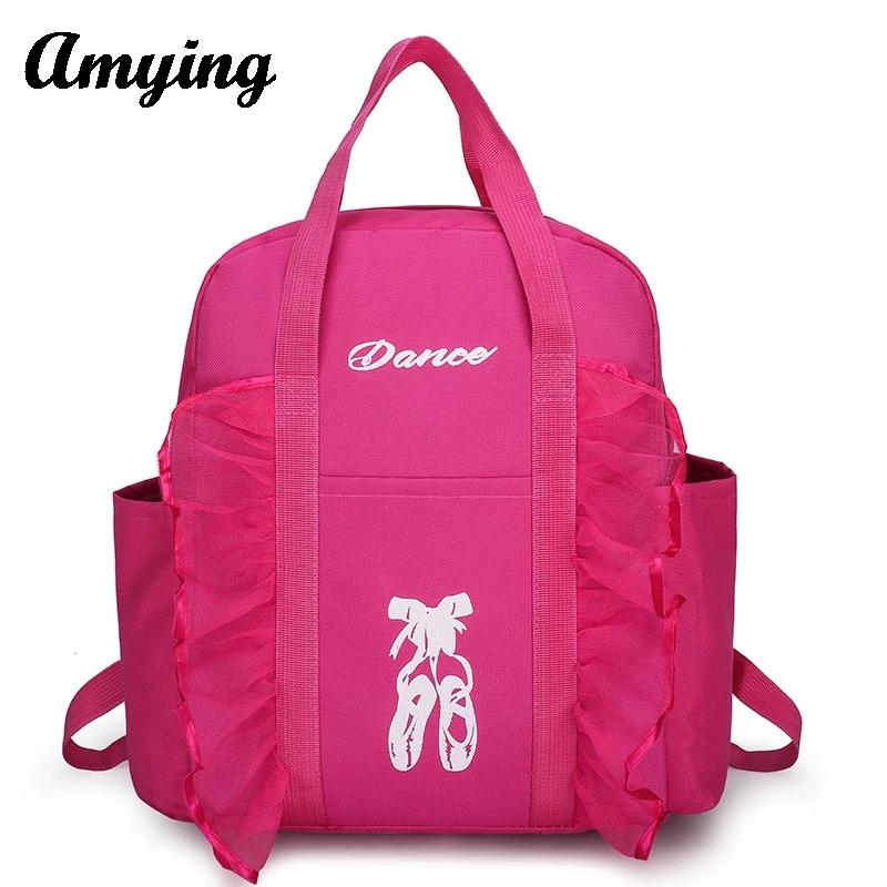 2025 New Children School Bag Kids Dance Backpack Bags Toddler Dance Bag Dance Storage Bag Girls Lace Printed Princess Dance Bag 3