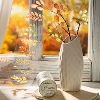 Yoofun 6x200cm Autumn Leaves Diary Tape Stickers for Album Label Scrapbooking Journaling Card Making Bottle Decoration 2