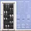 35 Pockets Over the Door Shoe Organizer Large Mesh Pockets With 4 Hooks Transparent Fabric Shoe Rack Storage Bag For Bedroom 6