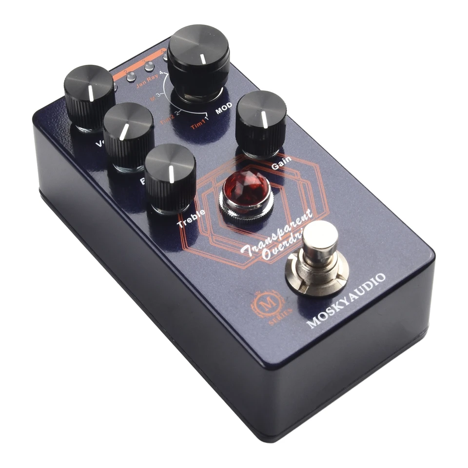 Pedal de efeitos de guitarra elétrica transparente VEMURAM JAN RAY