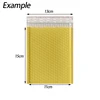 13x15 cm 10 pcs yellow Plastic Bubble Bag Bubble Padded Envelopes Bag Poly Bubble film Mailing Envelopes package bag 1