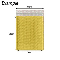 13x15 cm 10 pcs yellow Plastic Bubble Bag Bubble Padded Envelopes Bag Poly Bubble film Mailing Envelopes package bag 1