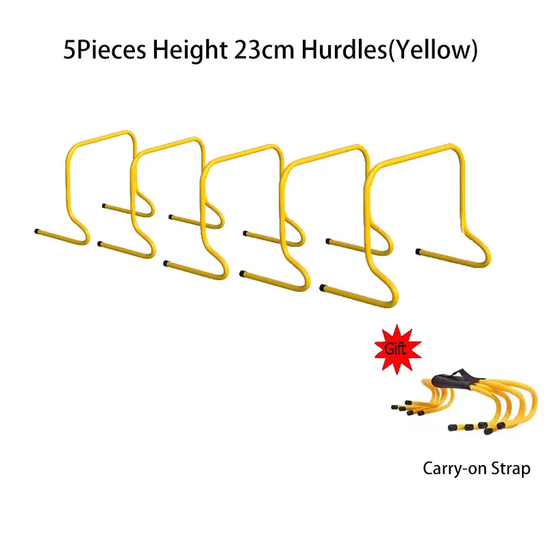 thumbnail image 1 of 5 piezas de 30 cm de vallas de fútbol, equipo portátil de entrenamiento de agilidad y velocidad, escalera de vallas de seguridad para fútbol, equipo estable, escalera de ejercicios, 1 of 5
