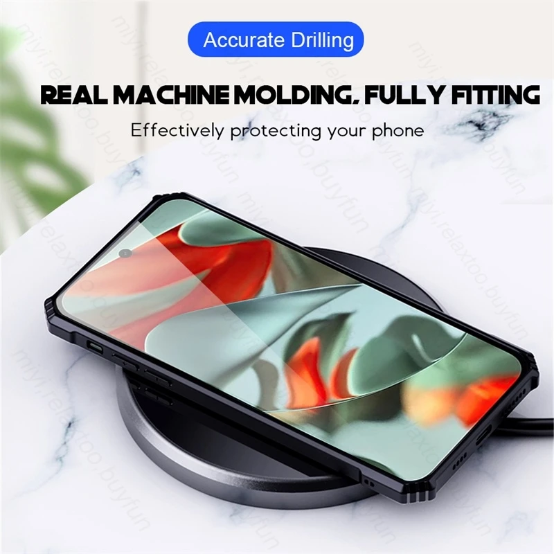 Crystal Clear Shockproof Armor Case - Transparent Acrylic Hard Shell with TPU Guard