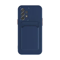 Premium Soft Silicone Card Holder Wallet Back Cover - Slot Design - GalaxyS23Ultra(6.8