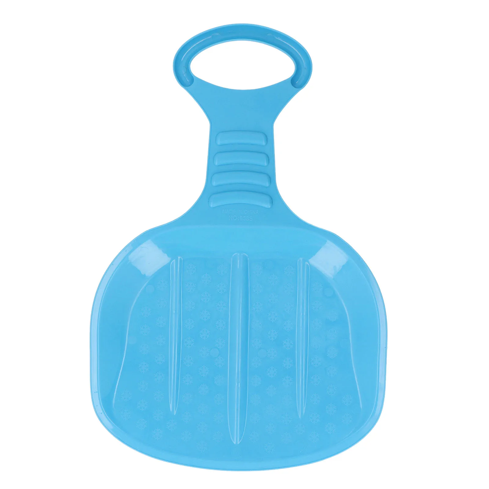 Skiing Board with Handle Snow Sled Board with Handle Wear Resistant Thickened Downhill Sled for Kids Snow Grass Sand Boarding