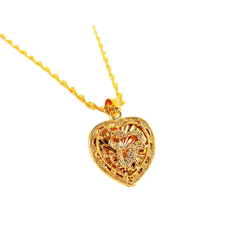 High-quality 9999 Golden Dragon Race Necklace Women's Palace Style 24K Real Gold Chain Zodiac Pendant Jewelry