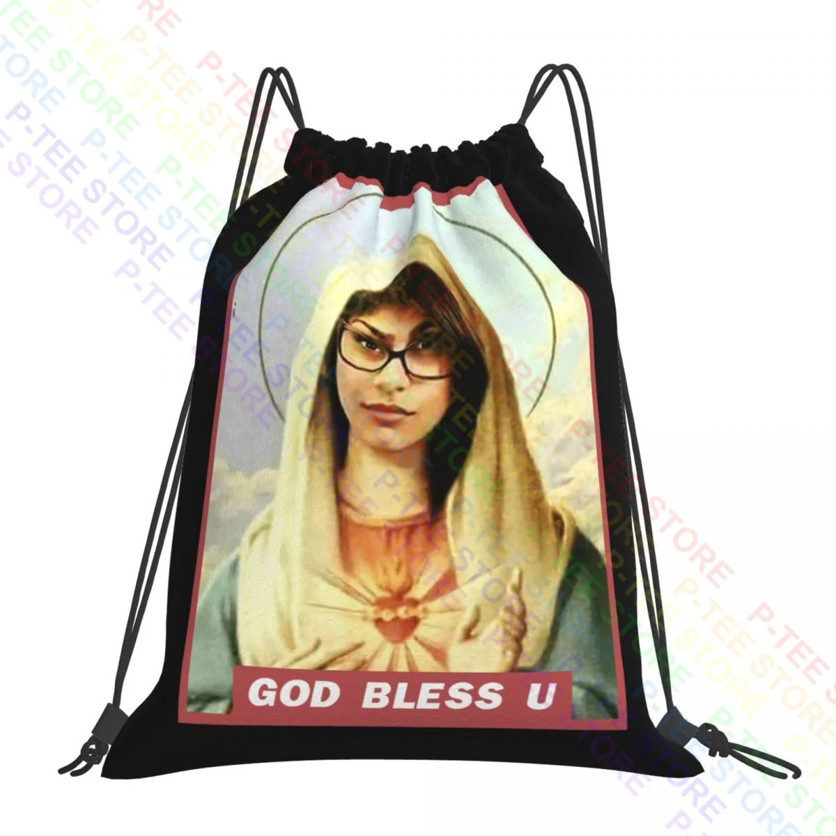 God Bless Mia Khalifa Borse Con Coulisse Borsa Da Palestra Hot New Style Storage Bag Bags For Travel