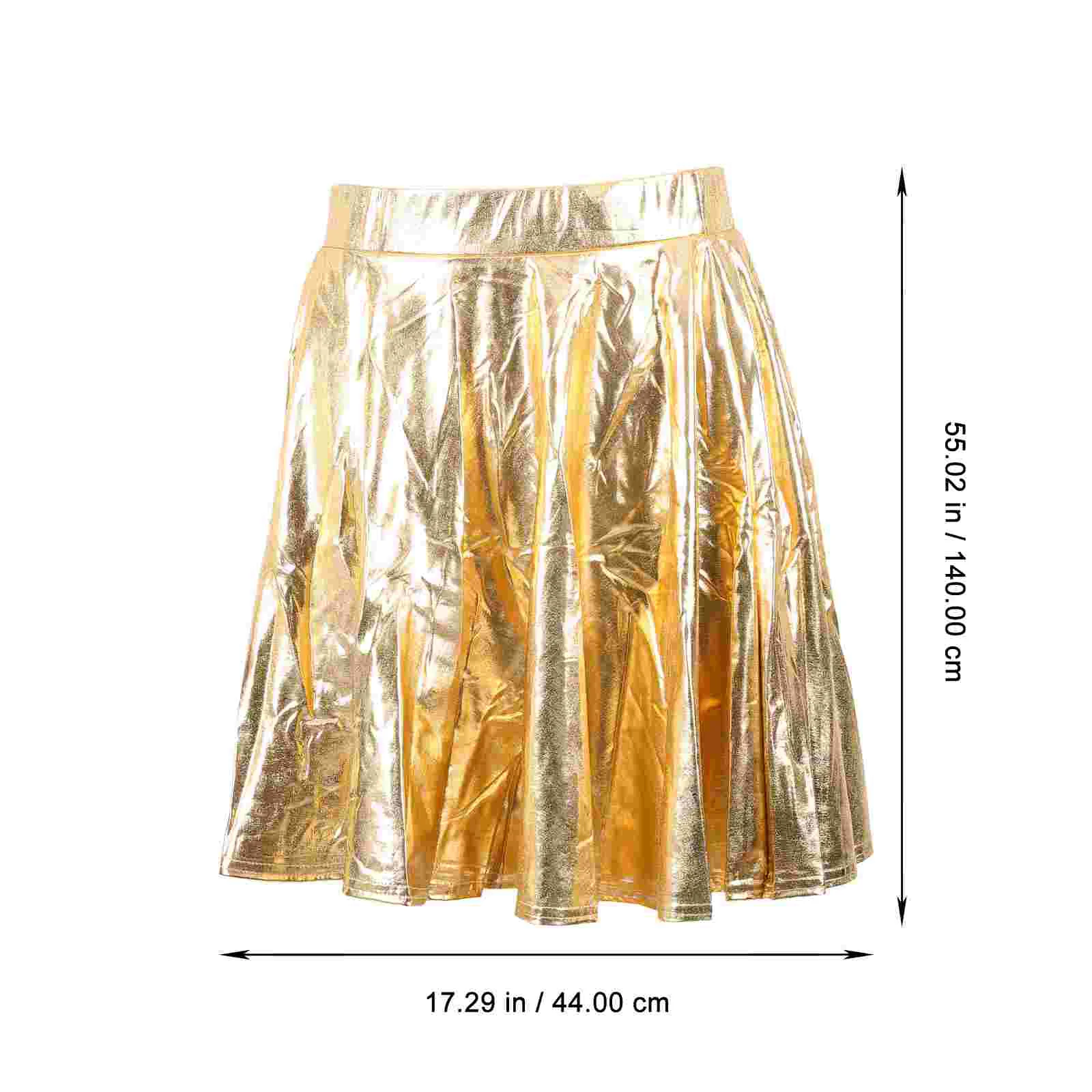 Lace Skirt Slip for Women Skating Flared Long Pleated Composite Fabric