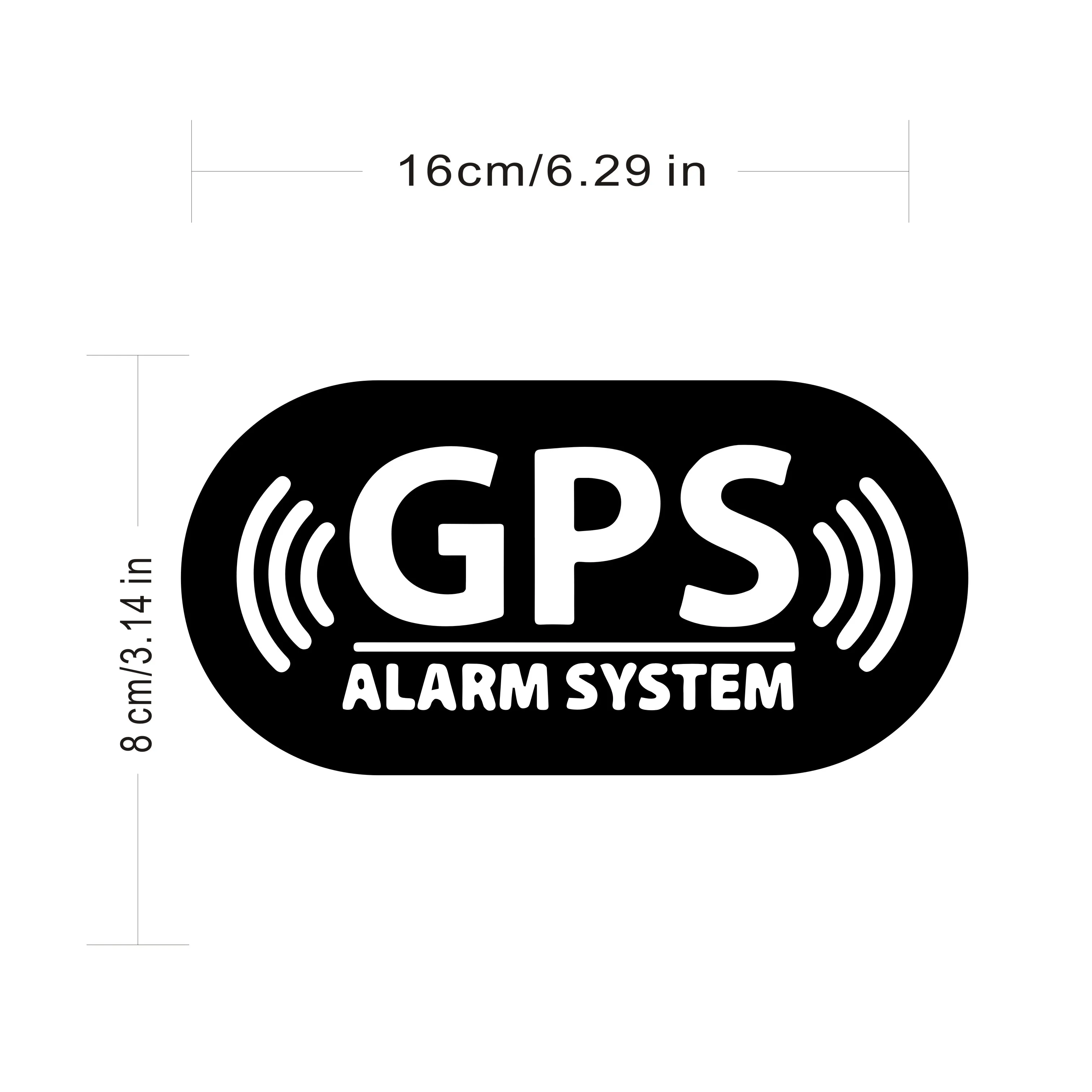 

Автомобильные наклейки и Переводные картинки, наклейки на бампер с GPS-сигнализацией, стильные Виниловые стикеры 16*8 см для оформления автомобиля