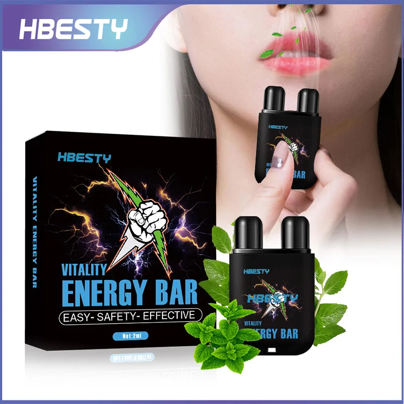 HBESTY Nasal Energy Stick Dual Hole Nasal Clearing Oil Refreshing Alert Night Driving Outdoor