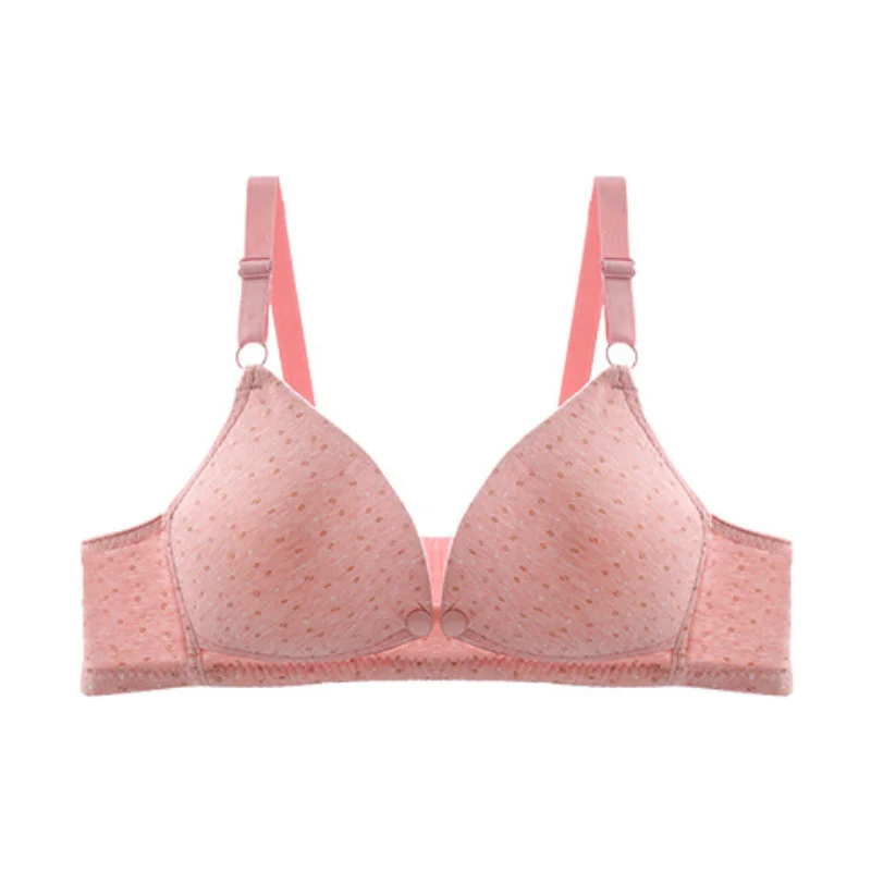 Pregnant women with no underwire adjustable breast overflow breast bra with push-up front lactation bra nursing bra 5