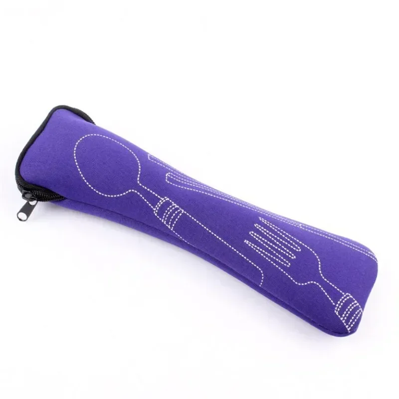 Tableware Bag Washable with Zipper Travel Cutlery Kit Case Portable Pouch For Dinner Household Tool Camping Travel Accessories camping storage bag storage bag camping cookware bag