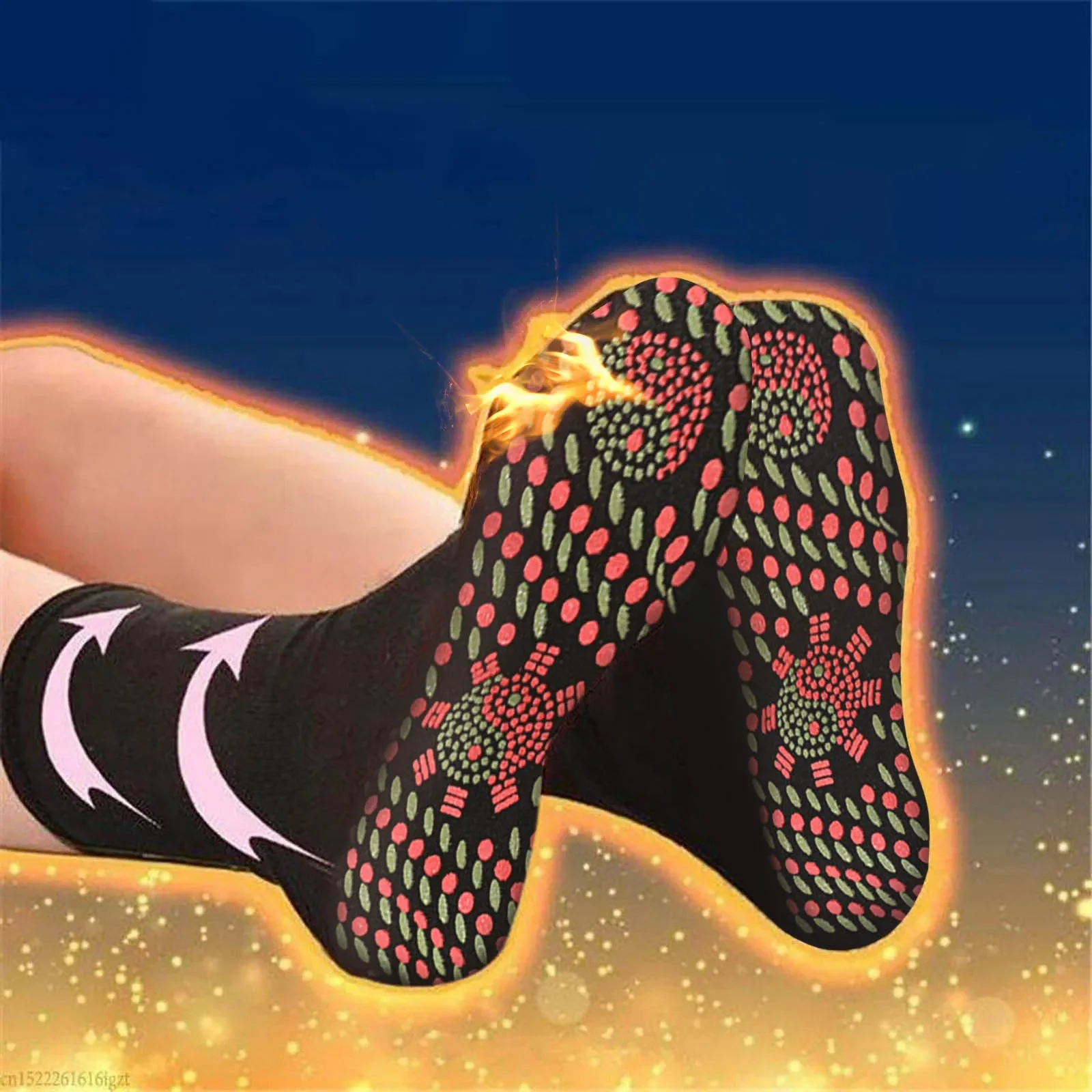 3 Pairs New Tourmaline Health Socks Self-Heating Magnetic Shaping Socks Slimming Heated Warm Foot Massage for Women Men