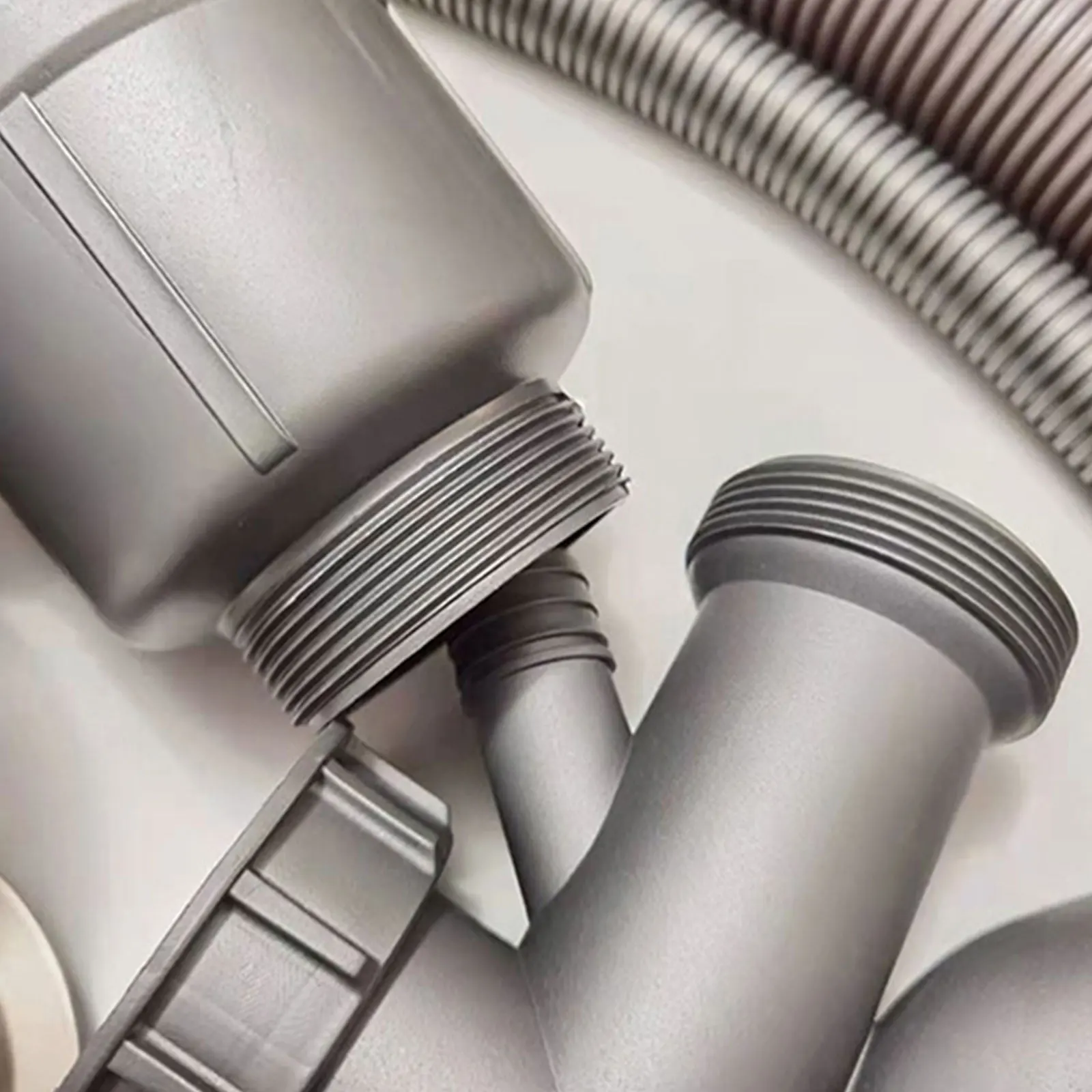 Drain Pipe Set Sink Drain Filter Kitchen Accessories Kitchen Sink Drain Hose Set Double Filter Anti-odour With Stop Valve For Washbasin Bathroom Kitchen