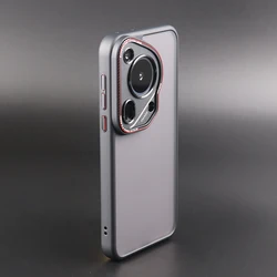 Durable Shockproof Matte Case with Metal Camera Lens Protection for Huawei Mate70Pro (Black)