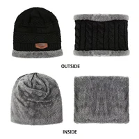 Boys Winter Hats and Scarves Set Boys Girls Add Thick Hats and Necklaces In Autumn Cute Baby Hats for Children Ages3-8Years 2