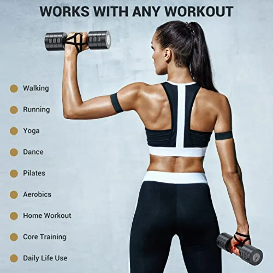 Adjustable Ankle Weights with Hand Weights Set