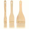 3pcs Flat Hake Paint Brushes Artist Painting Brushes Sheep Hair Bristles Wash Brush for Watercolor Wash Ceramic Pottery Painting 1