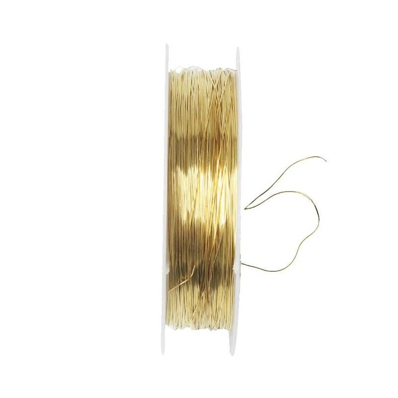 주얼리 제작용 금속 와이어 리본 롤, 장인 프로젝트, 2X, 22 M, 0.3mm-골든