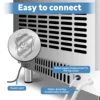 Ice Maker Machine, 150LBS/24H with 45 Pounds Storage Bin - 4.3 inch Touch Screen, 304 Stainless Steel Ice Making Mach 6