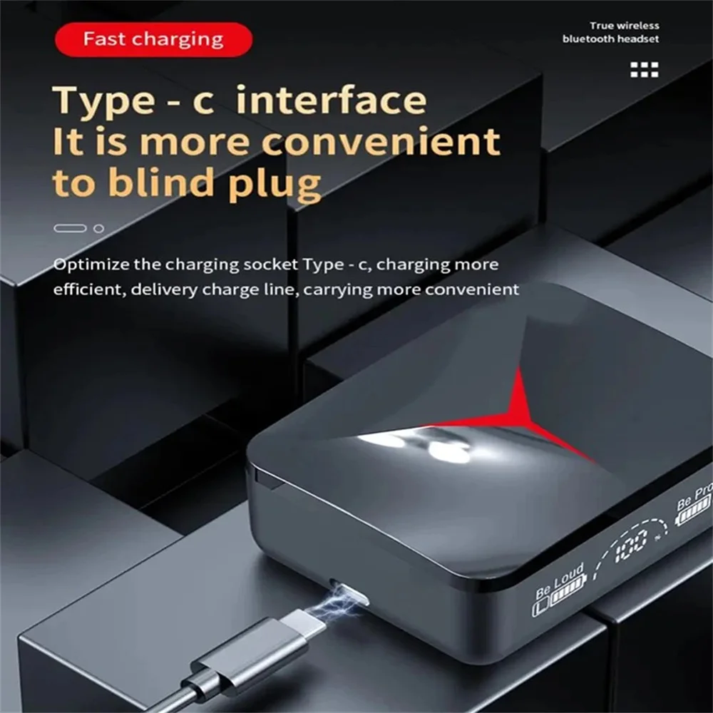 TWS M90 Wireless Headphones Sliding Cover Gaming Earphone Bluetooth 5.3 Sport Earbuds Music Headsets For Iphone Xiaomi 2