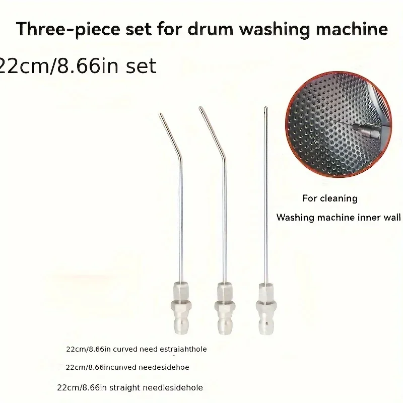 High Pressure Cleaning Needle Nozzle, 1/4" Quick Connect, Slim Design for Deep Cleaning AC & Car Washer Tanks 3