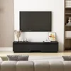 Deformable TV Console with 3 Drawers,Modern Extendable TV Stand in Stretch of65"-106'Wide,Wood Media Gaming Entertainment Center 2