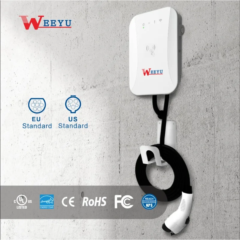 Wifi App Smart Type 2 7Kw 22Kw Ac Ev Stazione Di Ricarica Ev Charger Wallbox Per Auto Elettriche