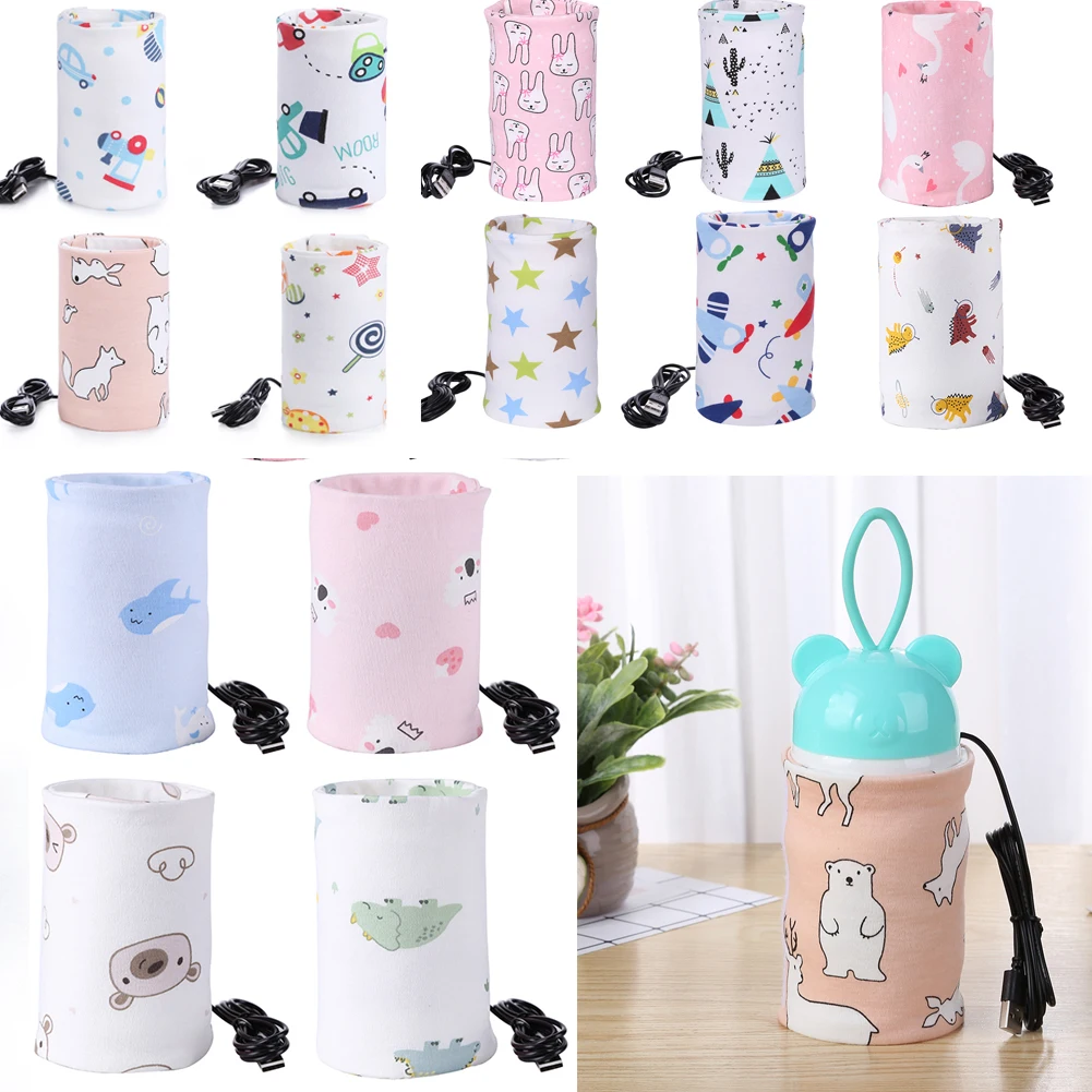 USB Milk Bottle Heating Cover Baby Bottle Heating Thermostat Bags Portable Bebe Safety Warmer Infant Nursing Insulated Supplies Baby Bottle Insulation Bag Milk Insulation Bag Baby Bottle Heater Baby Bottle Insulation Sleeve