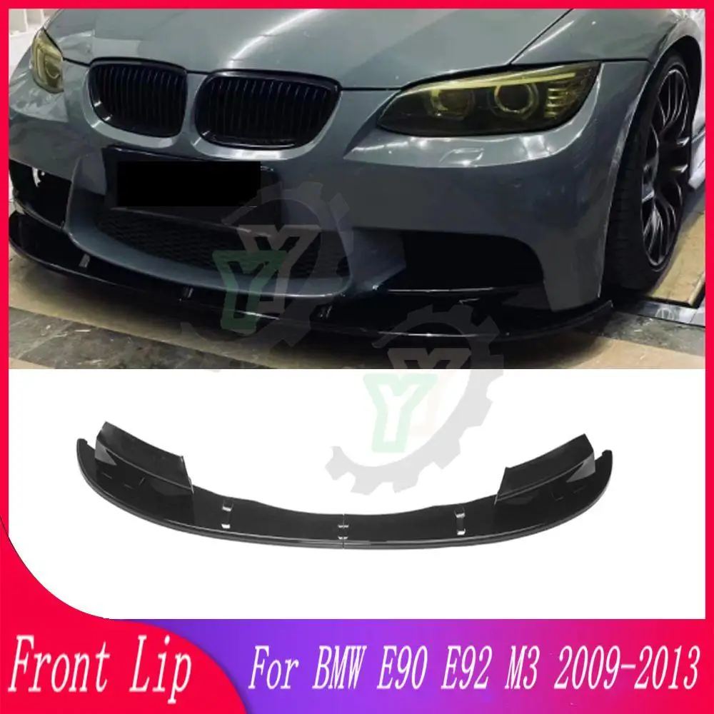 

4pcs Car Front Spoiler Bumper Lip Glossy Black Car Lower Splitter Body Kit Guard Plate Lippe Board For BMW E90 E92 M3 2008-2013