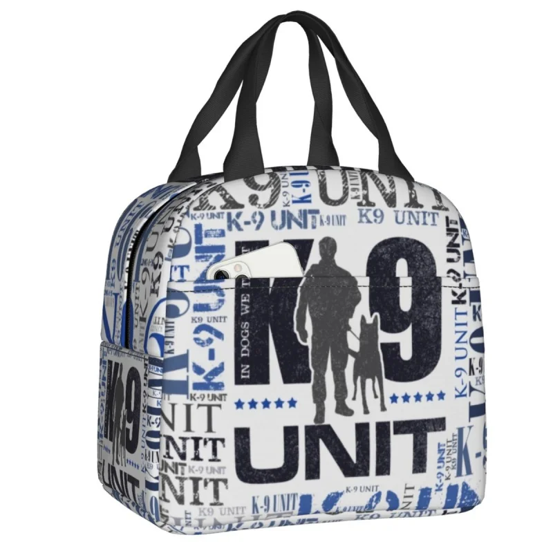 

Unit Dog Lunch Box Belgian Malinois Warm Cooler Thermal Foodsulated Lunch Bag for Women Kids School Work Picnicte Bags