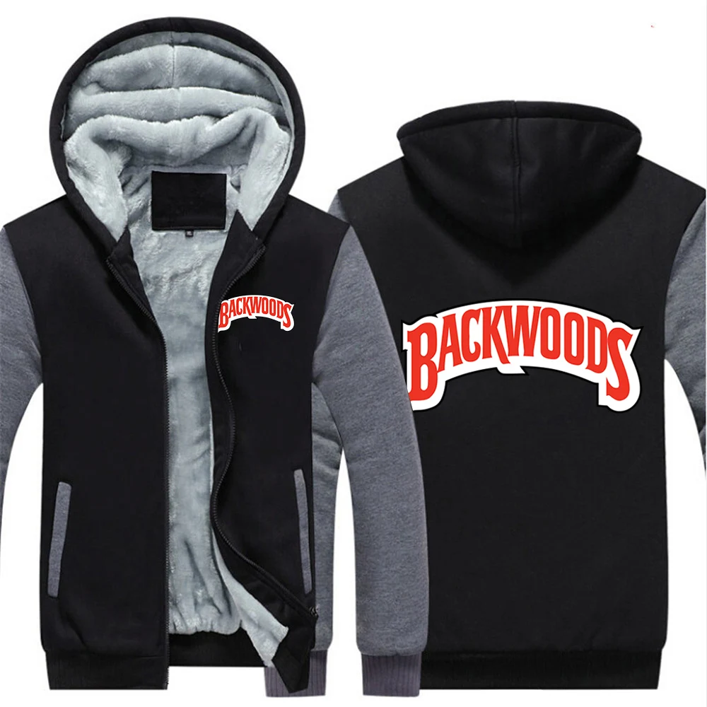 

2024 Backwoods leisure zipper hooded sweater with autumn and winter men's sweatshirt new hooded padded sweater top