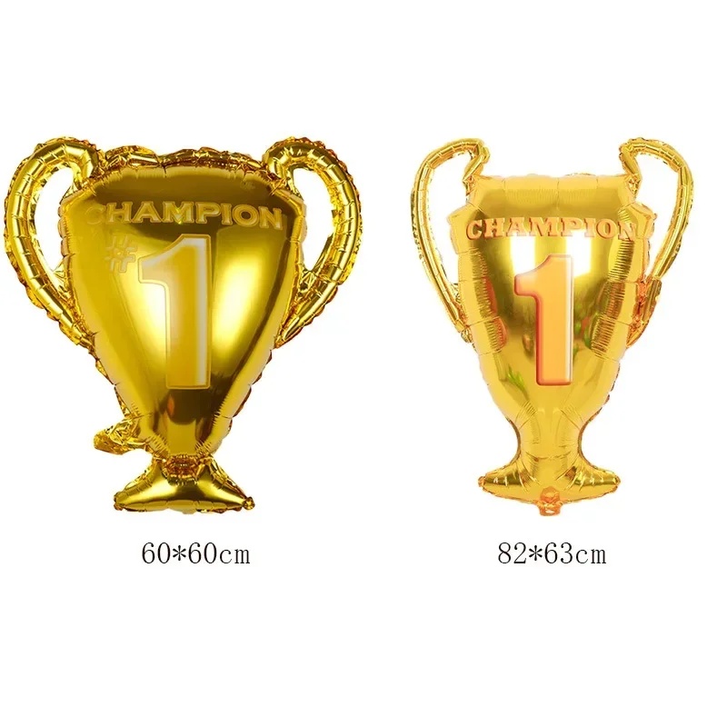 Aluminum Film Balloons Sports Theme Gold Cup Champion Trophy Party Decoration