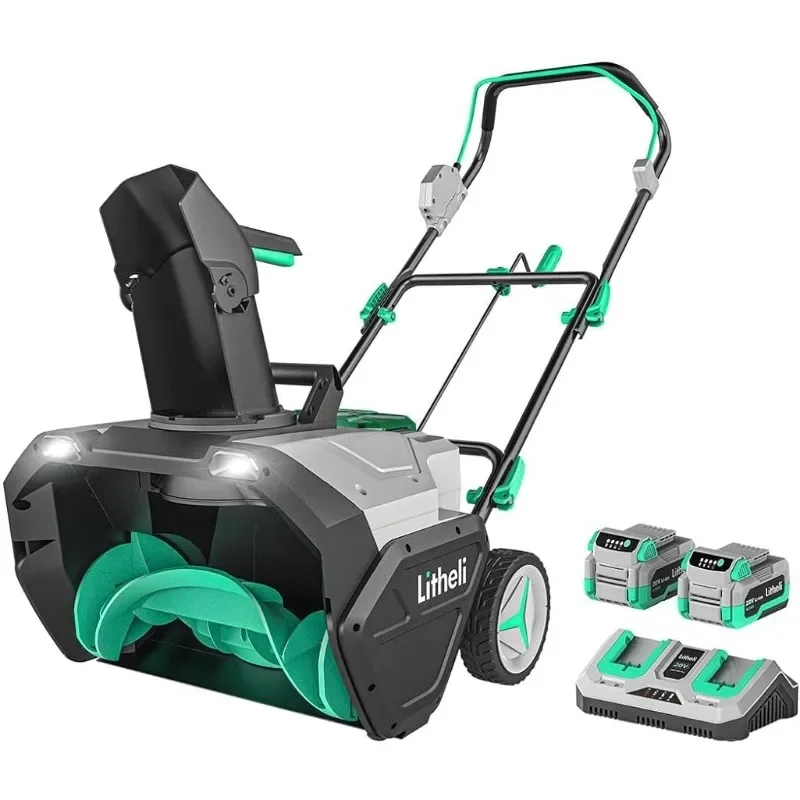 

Single Stage Battery Powered Snow Blower with Brushless Motor,25'' Throwing Distance, Includes 2x20V 4.0ah Batteries and Charger
