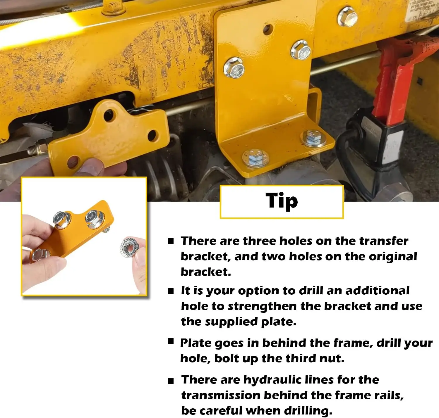 Zero-turn Mowers 125255 Hydro Transmission Bracket Kit Fits